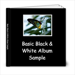 Basic Black & White Sample Album - 6x6 Photo Book (20 pages)
