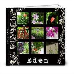 Black white swirls photo book - 6x6 Photo Book (20 pages)