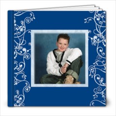 Blue Swirls 8 x 8 book - 8x8 Photo Book (20 pages)