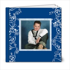 Blue Swirls 6 X 6 Book