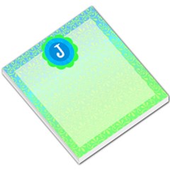 Turquoise Green J Monogram Memo - Small Memo Pads