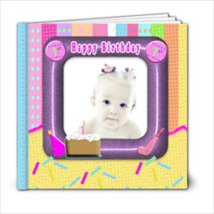 baby girls 1st birthday - 6x6 Photo Book (20 pages)