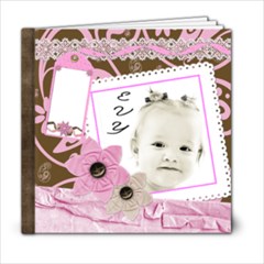 girly pink chocolate 6x6 template book - 6x6 Photo Book (20 pages)