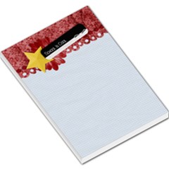 Large Memo Pad template- School is Cool, teacher - Large Memo Pads