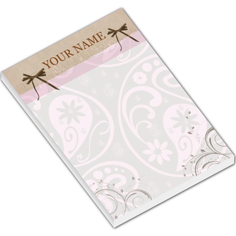 Elegant Pink Chocolate Large Memo Pad Template By Danielle Christiansen