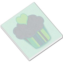 Big Cupcake Blue Background Memo
