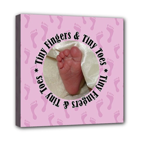 Tiny Toes 8x8 Canvas - Mini Canvas 8  x 8  (Stretched)