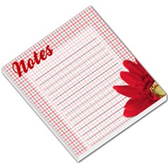 Red Checkered Daisy Notes - Small Memo Pads