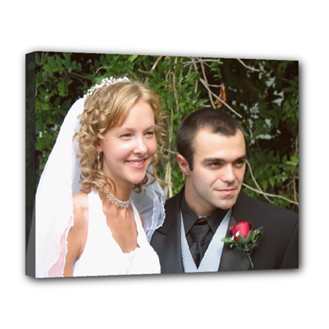 Wedding Portrait - Canvas 14  x 11  (Stretched)