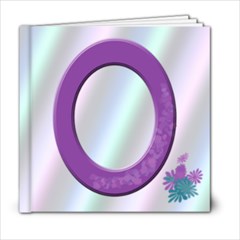 violet and teal flowers 6*6 book - 6x6 Photo Book (20 pages)