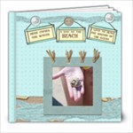 a day at the beach template book - 8x8 Photo Book (30 pages)