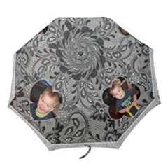 Black & White Brag Umbrella - Folding Umbrella