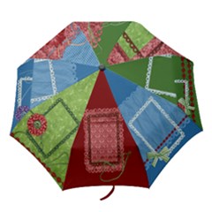 Gingham and glitter umbrella - Folding Umbrella