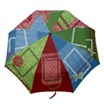 Gingham and glitter umbrella - Folding Umbrella