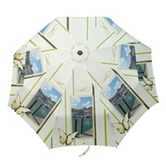 Butterfly Stripes Umbrella - Folding Umbrella