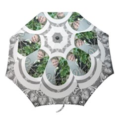 Art nouveau Grey Suede Umbrella - Folding Umbrella