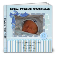 Devin s First Year - 8x8 Photo Book (20 pages)