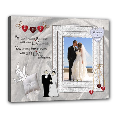 Wedding 20x16 Stretched Canvas - Canvas 20  x 16  (Stretched)