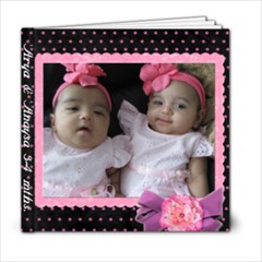Arya & Anaysa 3-4mths - 6x6 Photo Book (20 pages)