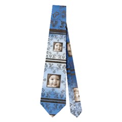Art Nouveau Sky Blue Clouds Double Sided Tie