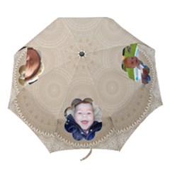 Beige & Lace Umbrella - Folding Umbrella
