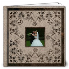 Art Nouveau Moccachino Wedding Album 12 x 12 20 page - 12x12 Photo Book (20 pages)