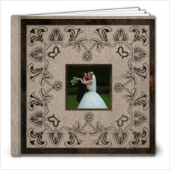 Art Nouveau Moccachino Wedding Album 8 x 8 39 page - 8x8 Photo Book (39 pages)