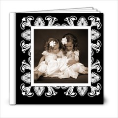 Art Nouveau Classic black & White album 6 x 6 20 page - 6x6 Photo Book (20 pages)