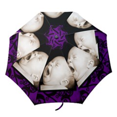 Funky Fantasia purple dreams folding umbrella