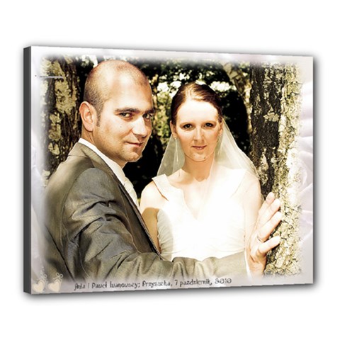 Wojcik Iwanowski Wedding  - Canvas 20  x 16  (Stretched)