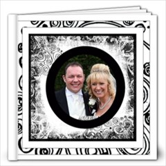 Fantasia Perfect Day Monochrome Wedding Album 12 x 12 40 page - 12x12 Photo Book (40 pages)