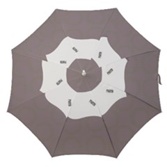 Flower Unbrella Purple Circles - Straight Umbrella