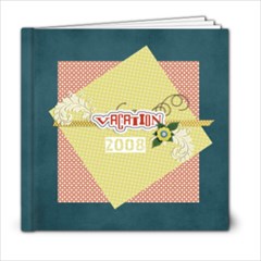 6 x 6 (20 pages) Template- Vacation - 6x6 Photo Book (20 pages)