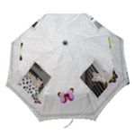 White Butterfly Folding Umbrella