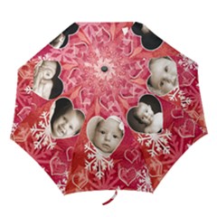 My winter valentine snowflake umbrella - Folding Umbrella