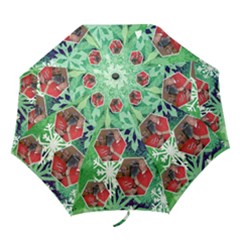 Winterwonderland snowflakes multi frame umbrella - Folding Umbrella