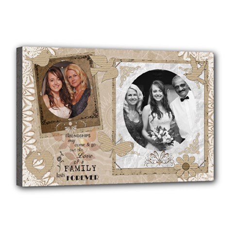 Family Love 18x12 Stretched Canvas - Canvas 18  x 12  (Stretched)