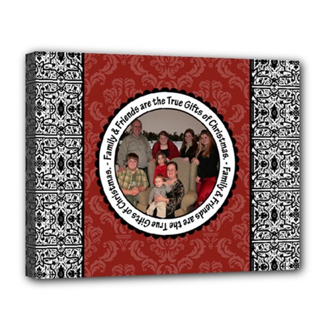 Family & Friends Christmas 14x11 Stretched Canvas - Canvas 14  x 11  (Stretched)