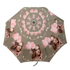 Breast Cancer Awareness Pink Ribbon Umbrella - Folding Umbrella