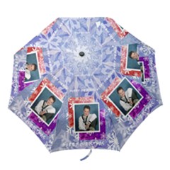 snowflakes Merry Christmas folding umbrella 2