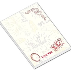 Love you THIS MUCH red large memo pad - Large Memo Pads Love you THIS MUCH red large memo pad - Large Memo Pads