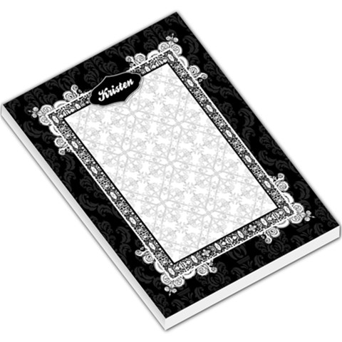 Black & White Large Memo Pad By Klh