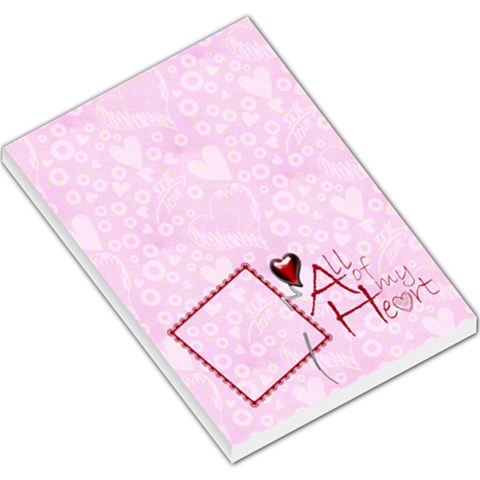 All Of My Heart Valentines Memo Pad Memo Pad 2 By Catvinnat