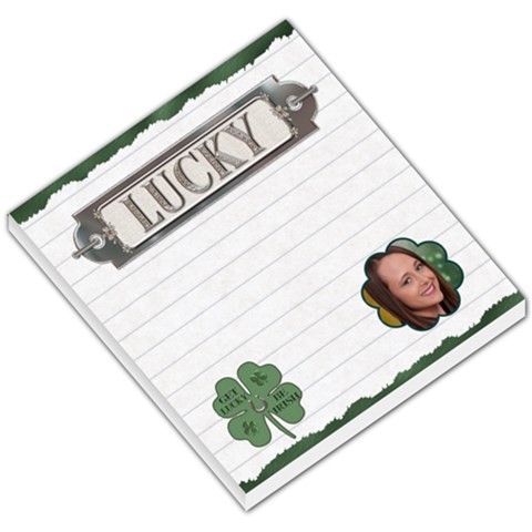 Lucky Irish Small Memo Pad By Lil