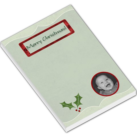 Merry Christmas Large Memo Pad By Jen
