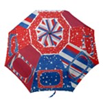 Red, White & Blue -folding umbrella