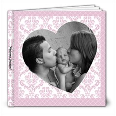 Simple Pink Baby Girl 8x8 20 page book - 8x8 Photo Book (20 pages)
