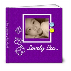 6x6 Photo book 20 Pages - Purple  - 6x6 Photo Book (20 pages)