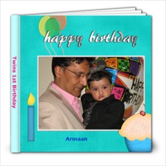 Twins 1st Birthday - 8x8 Photo Book (20 pages)