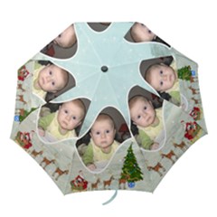 Here Comes Santa Umbrella1 - Folding Umbrella